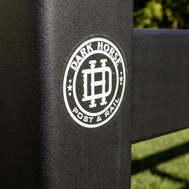 Dark Horse matte black composite fencing refined texture close-up